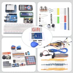 NEW Upgraded Super Starter kit for Arduino R3 CH340 - R3 Breadboard / Step Motor / SG90 Servo / 1602 LCD / jumper Wire
