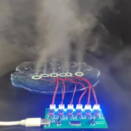1Set Humidifier Module DIY Kit Nebulizing Control Board Ultrasonic Nebulizer Mist Driver Circuit Board Type-C Interface 6 Nozzle