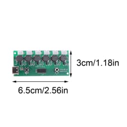 1Set Humidifier Module DIY Kit Nebulizing Control Board Ultrasonic Nebulizer Mist Driver Circuit Board Type-C Interface 6 Nozzle