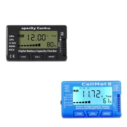 Comprobador De Capacidad De Batería Digital LCD CellMeter RC CellMeter7/CellMeter8 2-8S 4-8S Servo LiPo Li-Lon NiMH Probador De