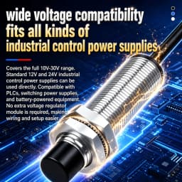 ZHICAN E2ZE M8 M12 Inductive Proximity Sensor Oil Resistant Waterproof NPN PNP NO 3 Wire DC12-24V Metal Detection