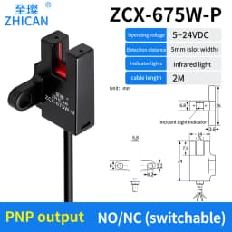 ZHICAN ZCX-670C 671W-N 672 673 674W-P Slot Photoelectric Sensor U Shaped Fork Detection Switch Limit Switch Sensor