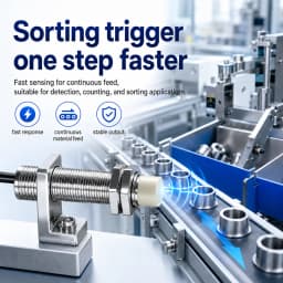 ZHICAN E2B M12 Inductive Proximity Sensor 10mm Long Distance NPN PNP NO NC 3 Wire 24V Metal Detection Switch