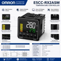 New OMRON Temperature Controller E5CC-RX2ASM-000 E5CC-RX2ASM-006 E5CC-RX2ASM-800 E5CC-RX2ASM-801/802 E5CC-RX2ASM-850/880