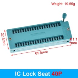 1pcs/lot 14 16 18 20 24 28 32 40 P Pin 2.54 MM Green Universal ZIF Socket Test Solder Type lock seat zif socket