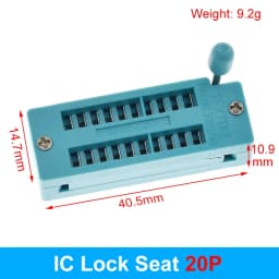1pcs/lot 14 16 18 20 24 28 32 40 P Pin 2.54 MM Green Universal ZIF Socket Test Solder Type lock seat zif socket