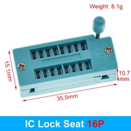 1pcs/lot 14 16 18 20 24 28 32 40 P Pin 2.54 MM Green Universal ZIF Socket Test Solder Type lock seat zif socket