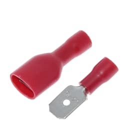 10pairs 6.3mm 16-14AWG Female Male Connector TZT  Insulated Crimp Blue Red Terminal-block FDFD2-250 MDD2-250