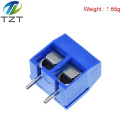 TZT 20pcs KF301-2P 301-2P 2 Pin Plug-in Screw Terminal-Block Connector 5.08mm Pitch 2 Pin Screw Terminal-Block good