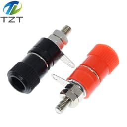 10PCS/LOT JS-910B 4mm Amplifiers Terminal-Blocks Connector Binding Post Banana Plug Jack Mount Black