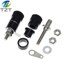 10PCS/LOT JS-910B 4mm Amplifiers Terminal-Blocks Connector Binding Post Banana Plug Jack Mount Black