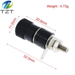 10PCS/LOT JS-910B 4mm Amplifiers Terminal-Blocks Connector Binding Post Banana Plug Jack Mount Black