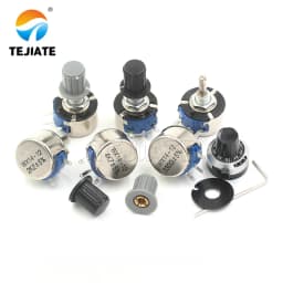 5pcs WX14-12 3W single turn wire wound potentiometer 1K 2K2 3K3 4K7 20K 10K 22K 100R 470R