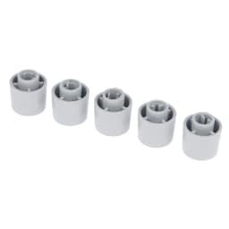 5Pcs Plastic Half Shaft Knob Diameter 15.8mm Height 17mm Potentiometer Encoder Knob D-Shaped Inner Hole