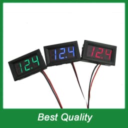 DC 0-30V 3 wire LED digital display panel volt meter voltage voltmeter car motor