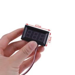 DC 0-30V 3 wire LED digital display panel volt meter voltage voltmeter car motor