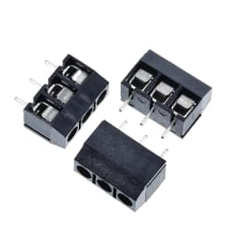 10PCS KF301- 3P screw 5.0mm terminal-block 3 Pin Spliceable terminal-block Connector Black Red And Blue