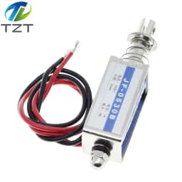 JF-0530B TZT DC 6V 12V 24V Push&Pull type Open Frame Electromagnet keepping Force 5N travel 10mm Linear Solenoid
