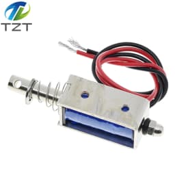 JF-0530B TZT DC 6V 12V 24V Push&Pull type Open Frame Electromagnet keepping Force 5N travel 10mm Linear Solenoid