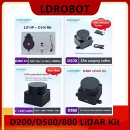 Distance measuring scanner LDROBOT factory  Multiple series Lidar sensor LD14P=D200 Kit，D500 lidar kit ,D800 lidar kit etc.