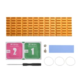 M.2 SSD Heatsink Heat 3/6MM Thickness Slotted Aluminum Heat Sink M2 SSD Cooling Kit for M.2 NGFF 2280 Solid State Drives PC