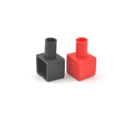 2Pcs Motorcycle Terminal Rubber Covers Battery Sleeve Insulation Cap