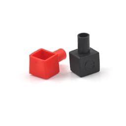 2Pcs Motorcycle Terminal Rubber Covers Battery Sleeve Insulation Cap