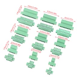 High Quality Brand New 15EDGWC Pitch 3.81mm 2P/3P/4P/5P/6P/8P/9P/10P Pluggable Terminal Block Connector JM15EDGKM 3.81mm Pitch