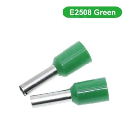 100pcs TZT TENG E0508 E2508 Tubular Wire Cold Pressure Connector Electrical Cable Crimps Wire Ferrules 22AWG Wire