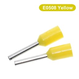 100pcs TZT TENG E0508 E2508 Tubular Wire Cold Pressure Connector Electrical Cable Crimps Wire Ferrules 22AWG Wire