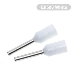 100pcs TZT TENG E0508 E2508 Tubular Wire Cold Pressure Connector Electrical Cable Crimps Wire Ferrules 22AWG Wire
