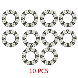1/5/10PCS RGB LED Ring 8 Bits LEDs WS2812 5050 RGB LED Ring Lamp Light with Integrated Drivers for Arduino DIY Kit
