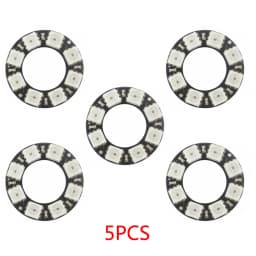 1/5/10PCS RGB LED Ring 8 Bits LEDs WS2812 5050 RGB LED Ring Lamp Light with Integrated Drivers for Arduino DIY Kit