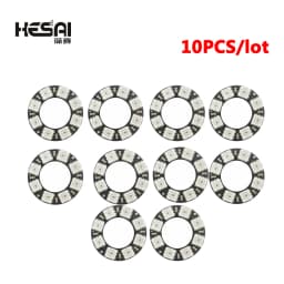 1/5/10PCS RGB LED Ring 8 Bits LEDs WS2812 5050 RGB LED Ring Lamp Light with Integrated Drivers for Arduino DIY Kit
