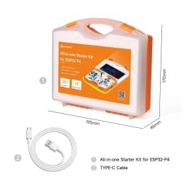 ESP32-P4 Starter Kit All-in-one Design For ESP32 DIY Electronic 16 Modules and AI Lessons Supports C/C++ Programming