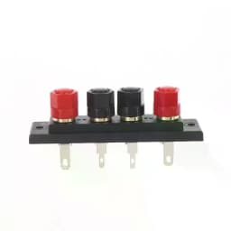 1Pcs Audio Accessories Speaker Amplifier Chassis Terminal Output Four-Position Terminal Soundbox Speaker Gold Wiring Board