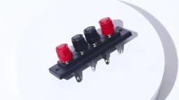 1Pcs Audio Accessories Speaker Amplifier Chassis Terminal Output Four-Position Terminal Soundbox Speaker Gold Wiring Board