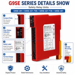 NEW Omron Safety Relay Units G9SE-201 G9SE-221-T05 G9SE-221-T30 G9SE-401