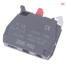 1Pcs XB4-XB5 High-strength Flame-retardant Contact Base 101- one Normally Open ZBE-102- one Normally Closed