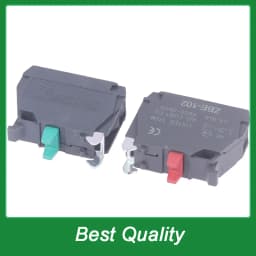 1Pcs XB4-XB5 High-strength Flame-retardant Contact Base 101- one Normally Open ZBE-102- one Normally Closed