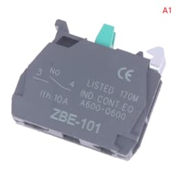 1Pcs XB4-XB5 High-strength Flame-retardant Contact Base 101- one Normally Open ZBE-102- one Normally Closed