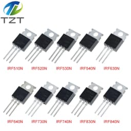 10PCS IRF640 IRF540 IRF510 IRF830 IRF530 IRF840 IRF740 IRF630 IRF520 IRF730