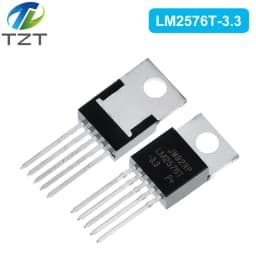 10PCS LM2576 LM2576T LM2576T-ADJ LM2576T-3.3 LM2576T-5.0 REG BUCK ADJ 3A
