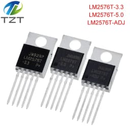 10PCS LM2576 LM2576T LM2576T-ADJ LM2576T-3.3 LM2576T-5.0 REG BUCK ADJ 3A