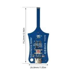 Portable Inductance Detector Tester with Type-C Quick Fault Detection for Motherboard Coils & Electronic Components Repair
