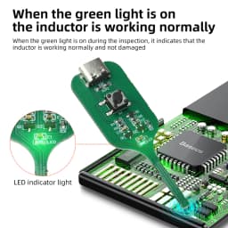 Portable Inductance Detector Tester with Type-C Quick Fault Detection for Motherboard Coils & Electronic Components Repair