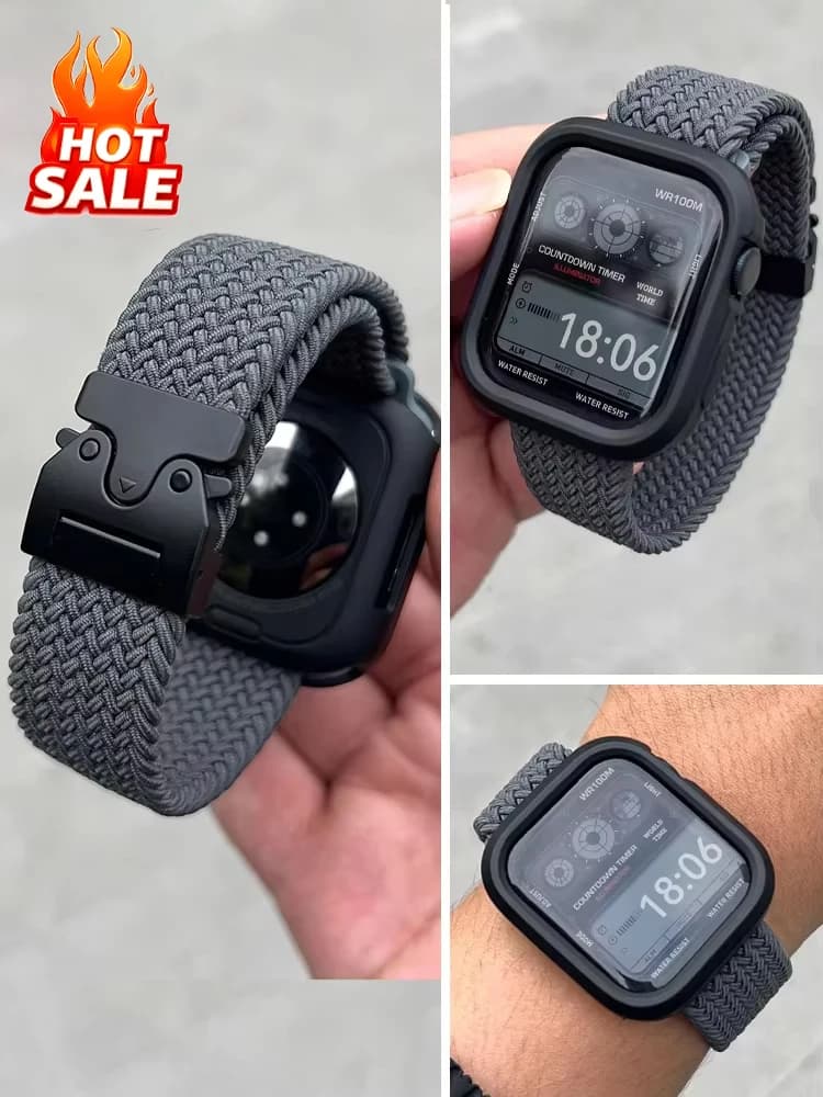 Parachute Straps for Apple Watch Ultra 4 3 Band 49mm 46mm 42mm 45mm 44mm Braided bracelet correa iWatch Series 12 11 10 9 8 SE 7