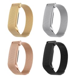For Fitbit Air Band Milanese Loop Magnetic Stainless Steel Strap Replacement Wristband Women Men Black Silver Gold Rose Gold