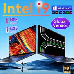 New Arrival 14.1” Gaming I9 Laptop Windows 11 Intel Core I9-10980HK 16GB RAM 1/2TB M.2 SSD Laptops 4K HD Gaming Notebook PC