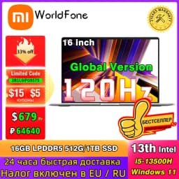 Xiaomi Laptop RedmiBook 16 Refresh RAM 16GB SSD 512GB Intel I5 12450H 13420H 16' Inch FHD Notebook Ultrabook Computer PC